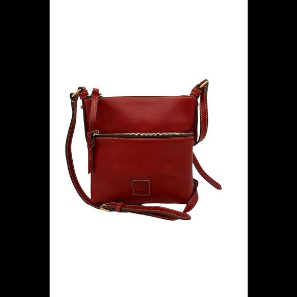 Dooney & Bourke Handbags - Dooney & Bourke Florentine Leather Letter Carrier Red